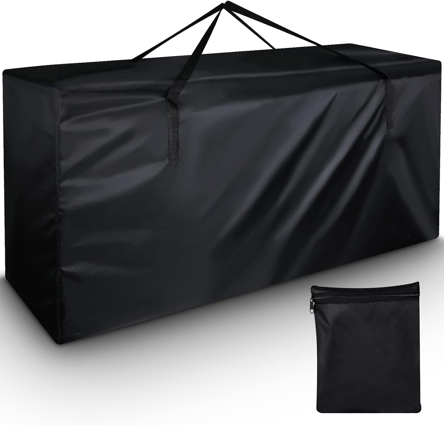 Aufbewahrungstasche – UV-Schutz, aus Oxford-Gewebe, mit Tragegriff, reißfest, 122 × 40 × 55cm, schwarz