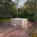 Luxus Außenwhirlpool Nimbus Pure für 2 Personen mit Heizung und 18 Massagedüsen, 190x140x70cm